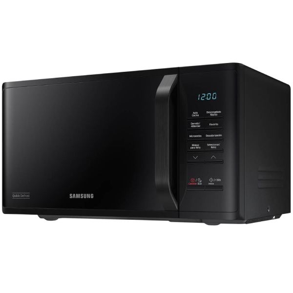 Microondas Samsung 23Lts con Quick Defrost Negro 220V 50Hz MS23K3513AK/ZS