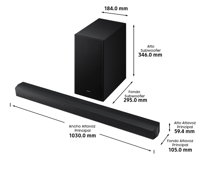 Barra de Sonido Samsung HW-B650F/ZP