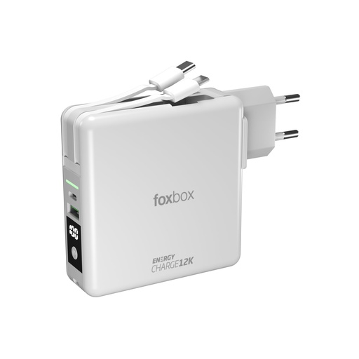 [POWERCARGA20W] Powerbank Cargador Foxbox 20W Energy Charger 12000