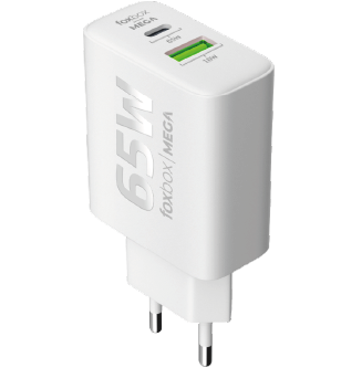 [FBCARGMEGABL] Cargador de Pared Foxbox Mega Blanco 
